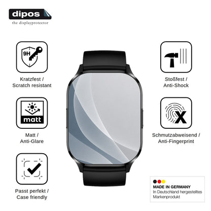 2x Screen Protector for Neow K-Watch matte Flexible Glass 9H dipos