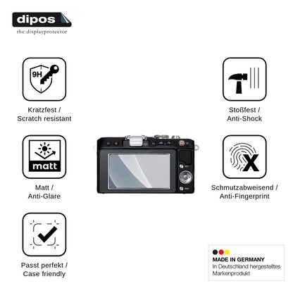 2x Screen Protector for Olympus Pen E-PL3 matte Flexible Glass 9H dipos