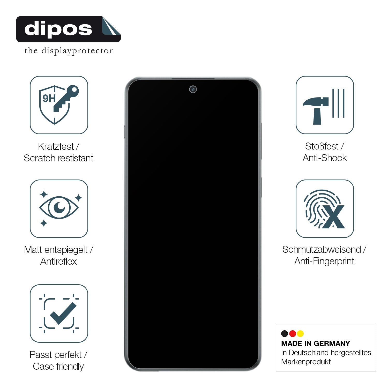 Displayschutz hergestellt in Deutschland, höchste Qualität made in Germany