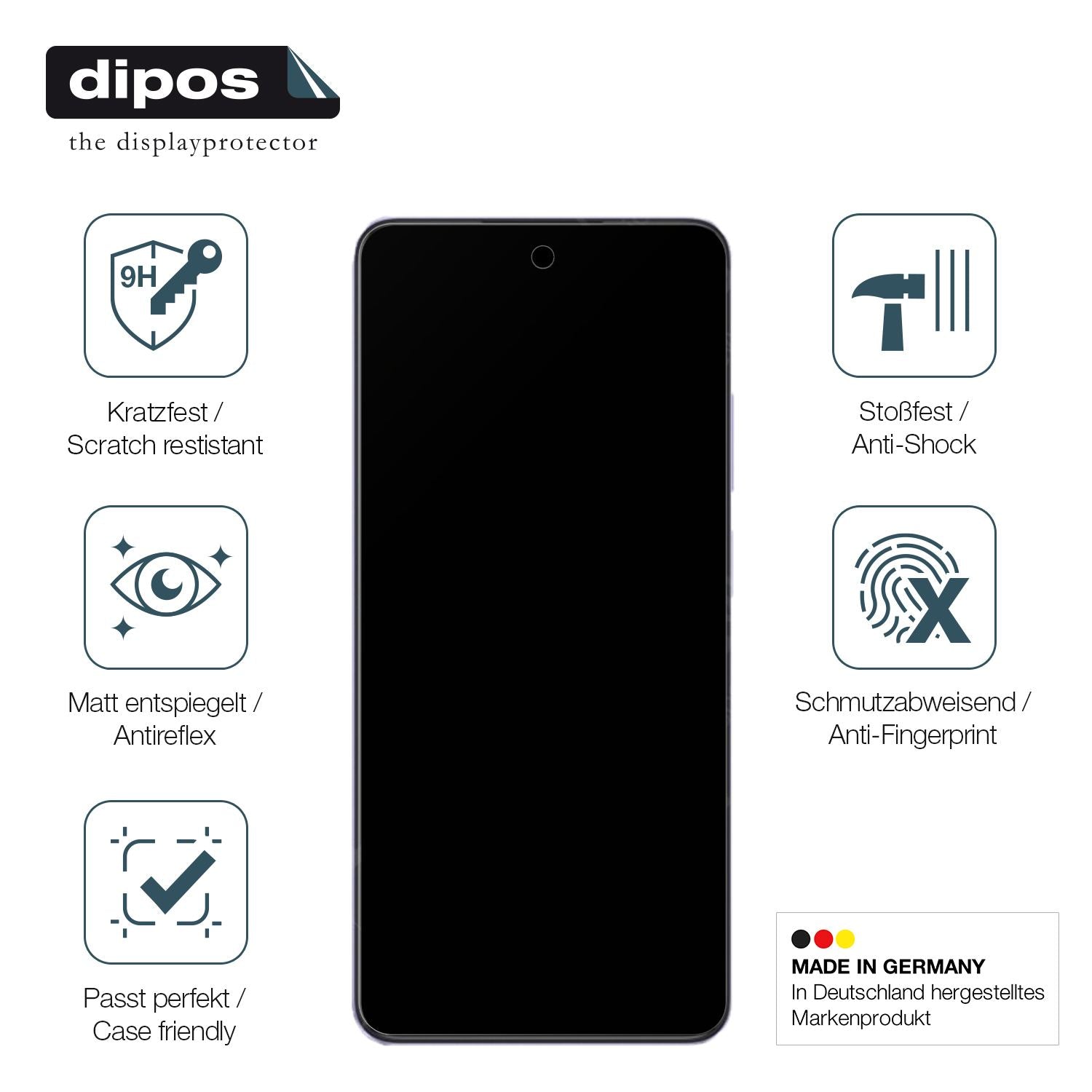 Displayschutz hergestellt in Deutschland, höchste Qualität made in Germany