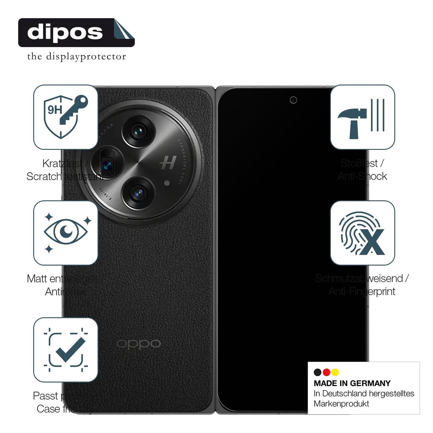 Displayschutz hergestellt in Deutschland, höchste Qualität made in Germany