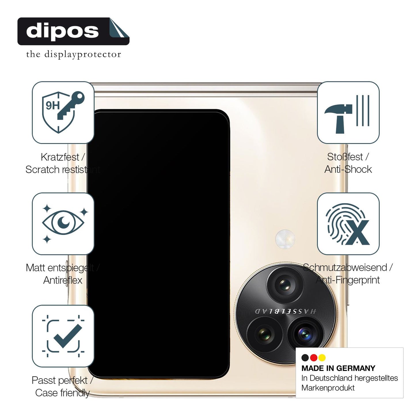 Displayschutz hergestellt in Deutschland, höchste Qualität made in Germany