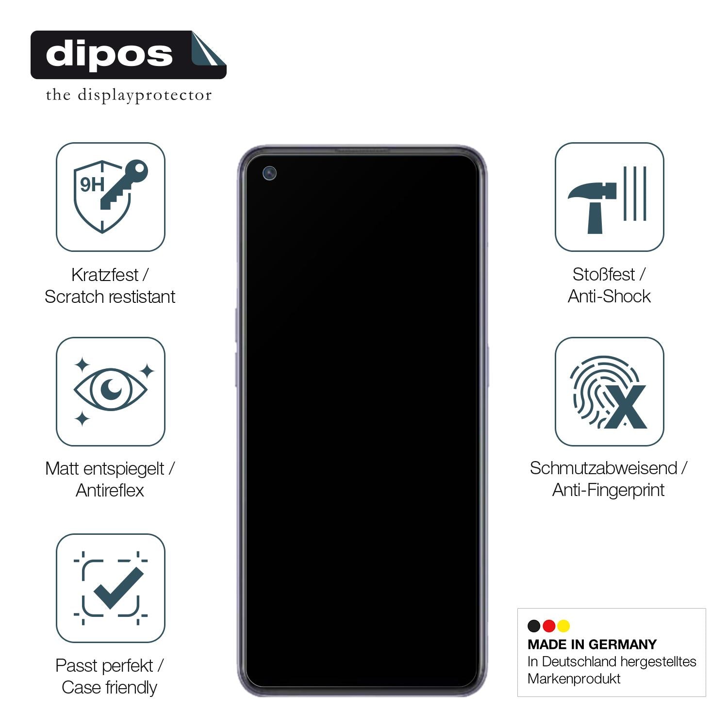 Displayschutz hergestellt in Deutschland, höchste Qualität made in Germany