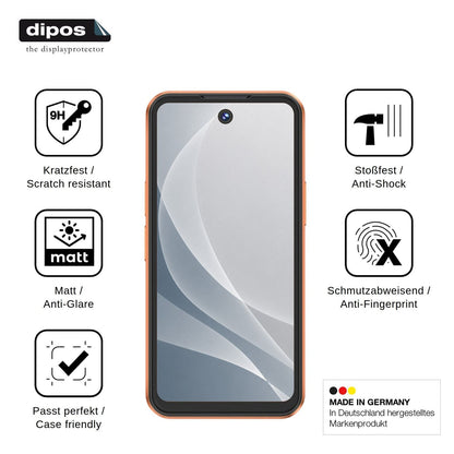 2x Screen Protector for Oukitel C26 Mini matte Flexible Glass 9H dipos