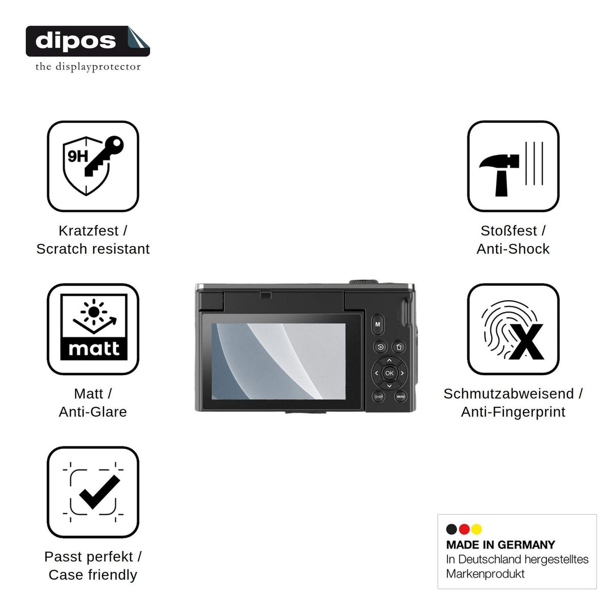 2x Screen Protector for Ourlife D610 matte Flexible Glass 9H dipos