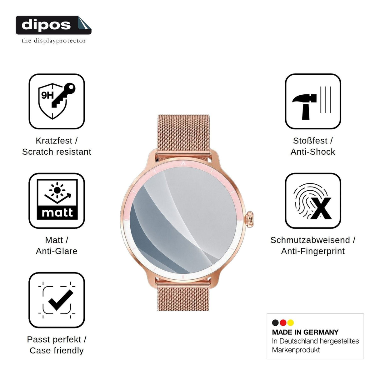 2x Screen Protector for PROTKPETS DR03 matte Flexible Glass 9H dipos