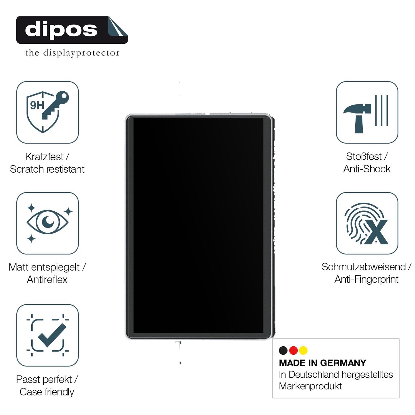 Displayschutz hergestellt in Deutschland, höchste Qualität made in Germany