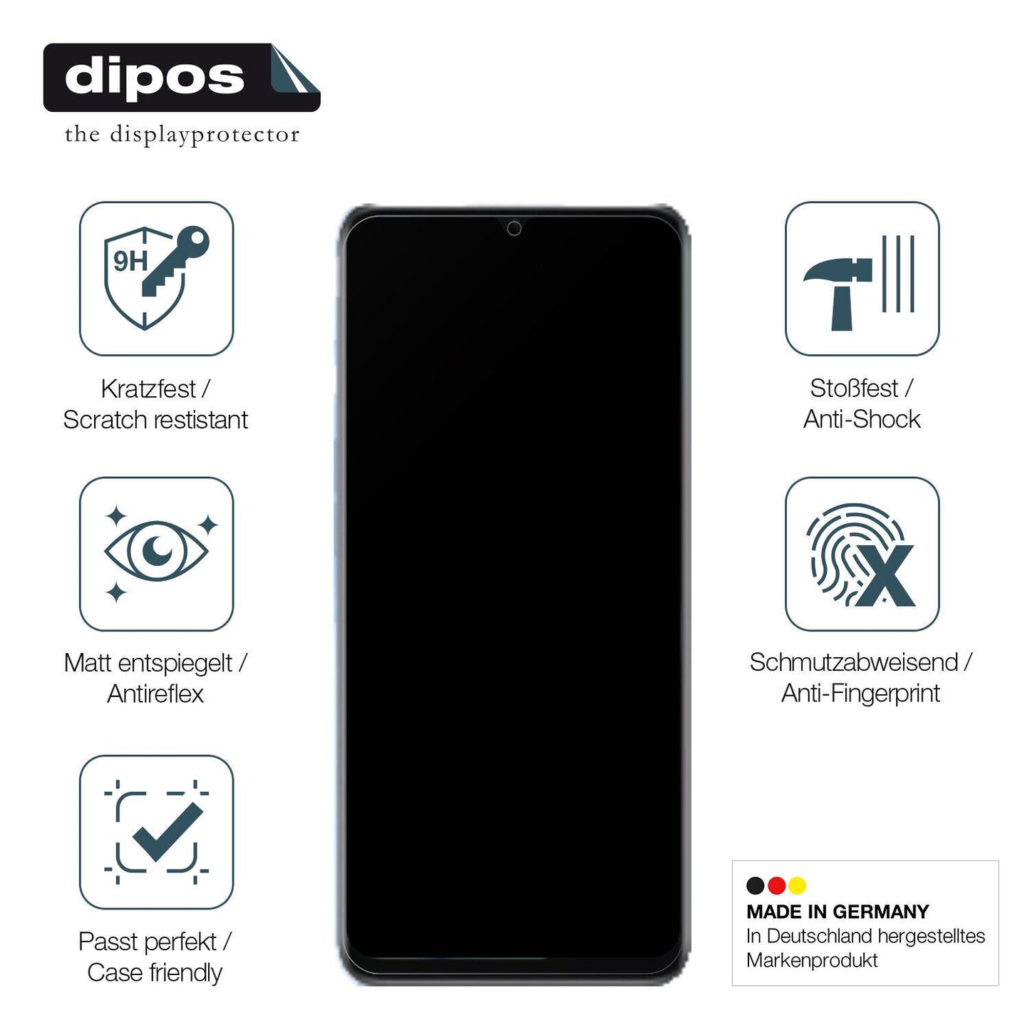 Displayschutz hergestellt in Deutschland, höchste Qualität made in Germany