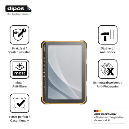 2x Screen Protector for RugGear RG935 matte Flexible Glass 9H dipos
