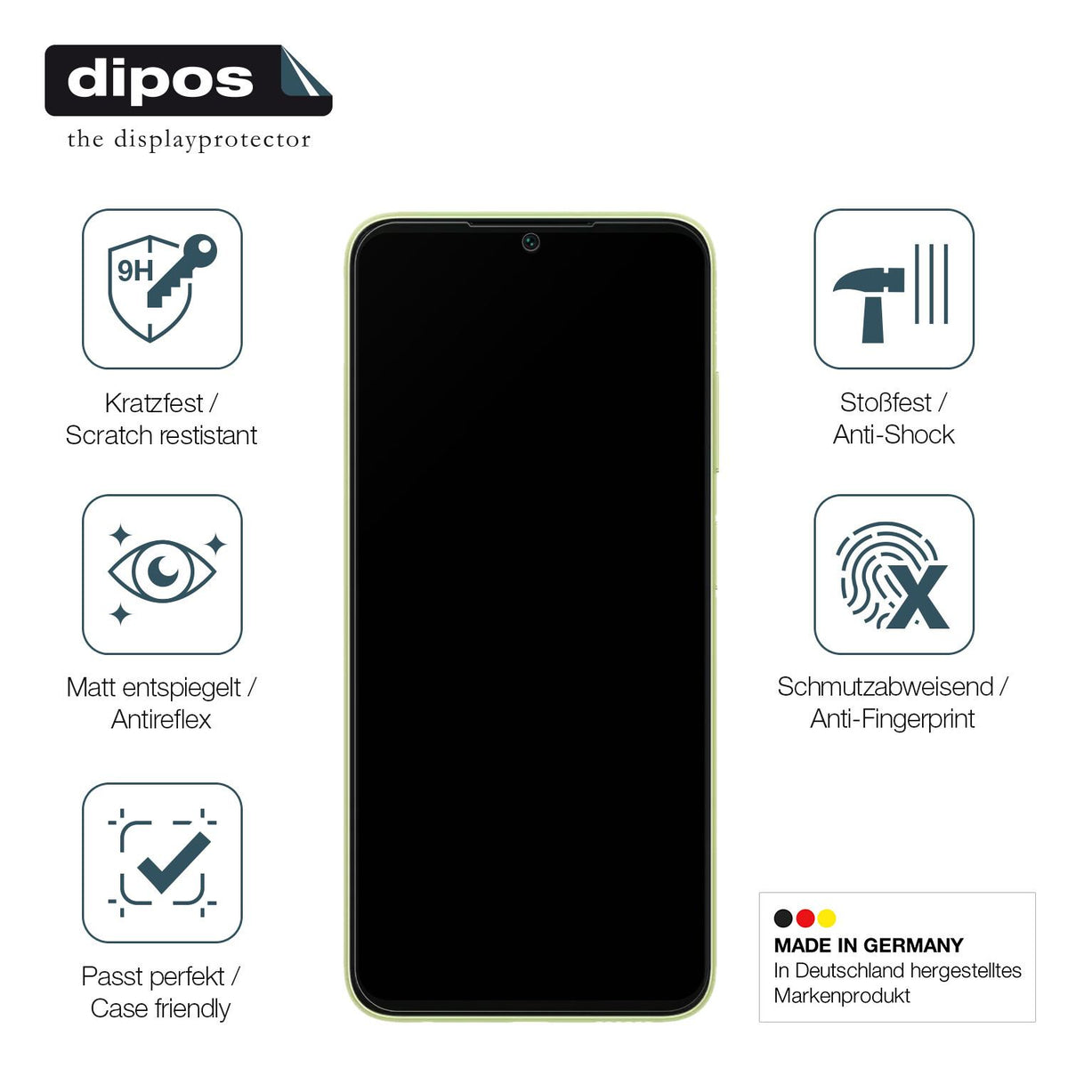 Displayschutz hergestellt in Deutschland, höchste Qualität made in Germany