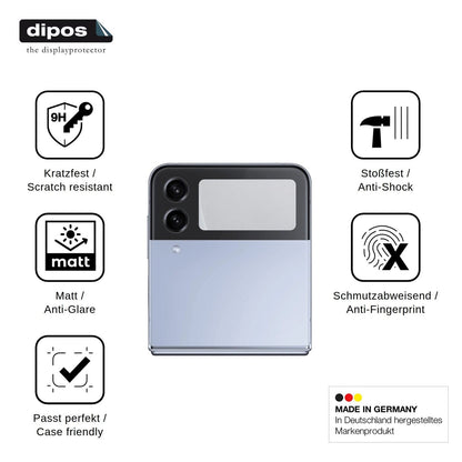 2x Screen Protector for Samsung Galaxy Z Flip4 5G Outside matte Flexible Glass 9H dipos