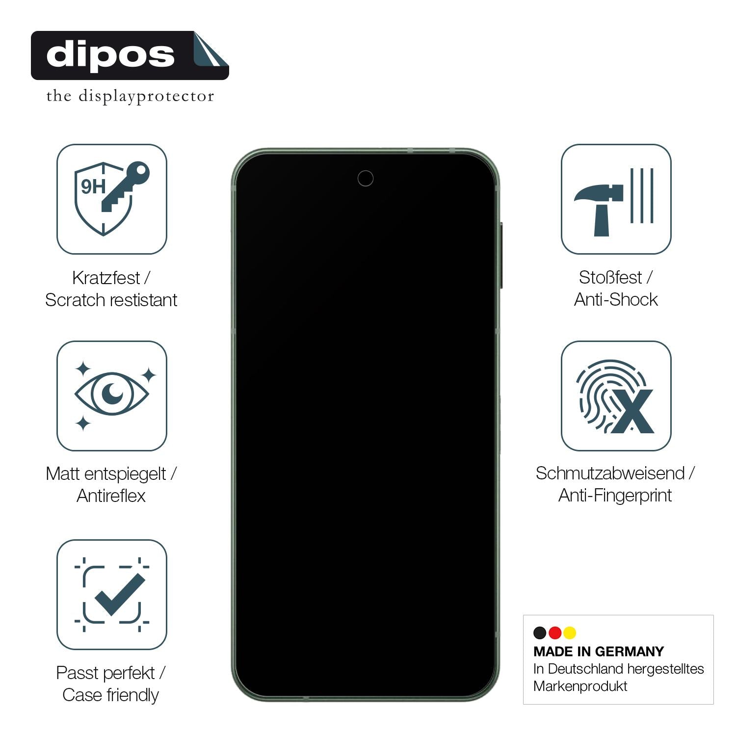 Displayschutz hergestellt in Deutschland, höchste Qualität made in Germany