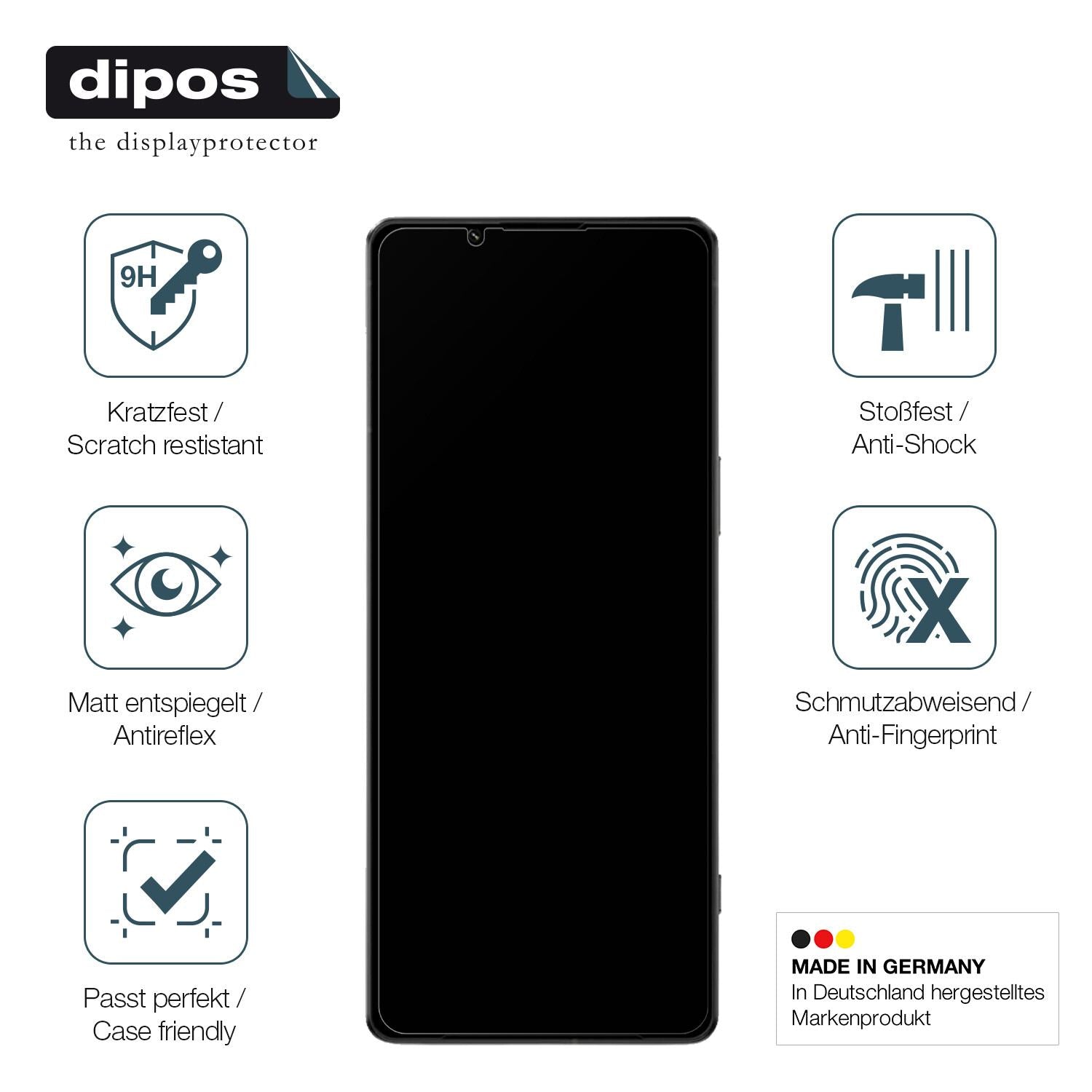 Displayschutz hergestellt in Deutschland, höchste Qualität made in Germany