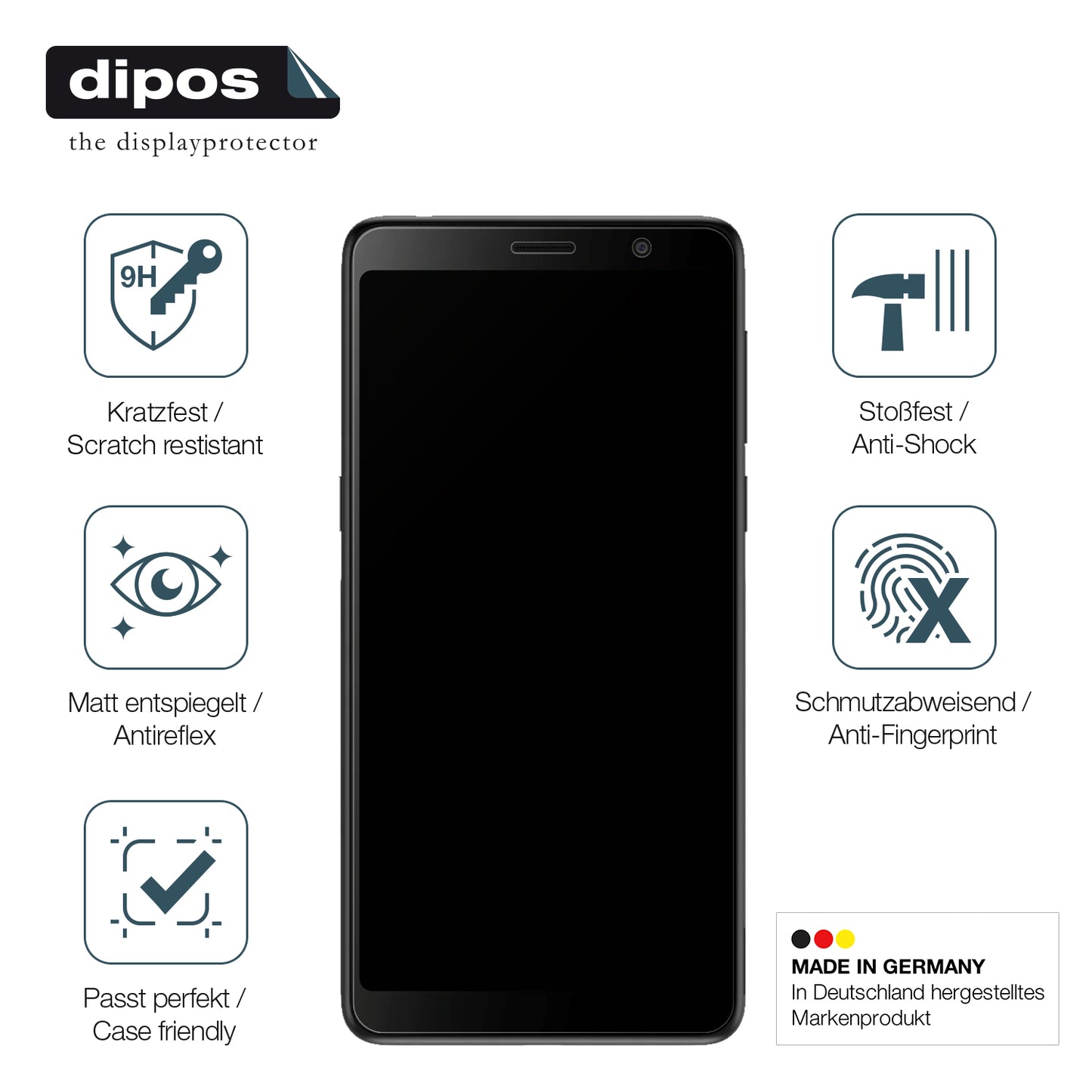 Displayschutz hergestellt in Deutschland, höchste Qualität made in Germany