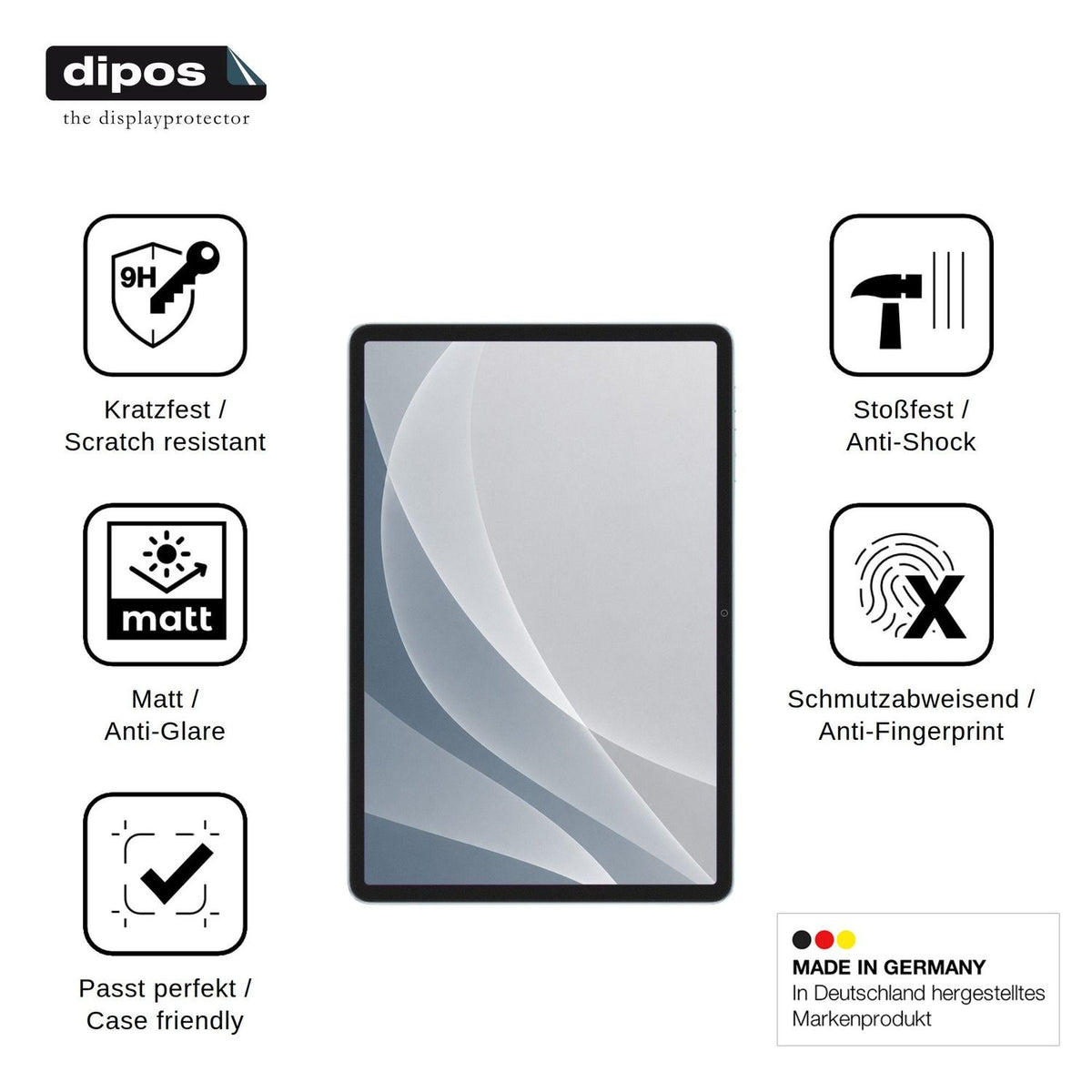 2x Screen Protector for Teclast P35 matte Flexible Glass 9H dipos