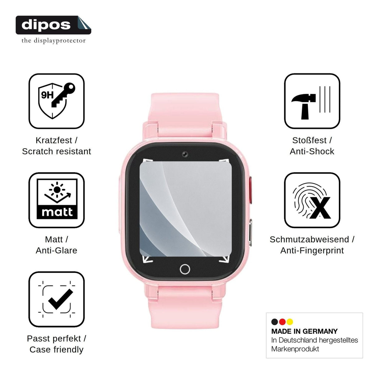2x Screen Protector for Transformers 4G Kinder Smartwatch matte Flexible Glass 