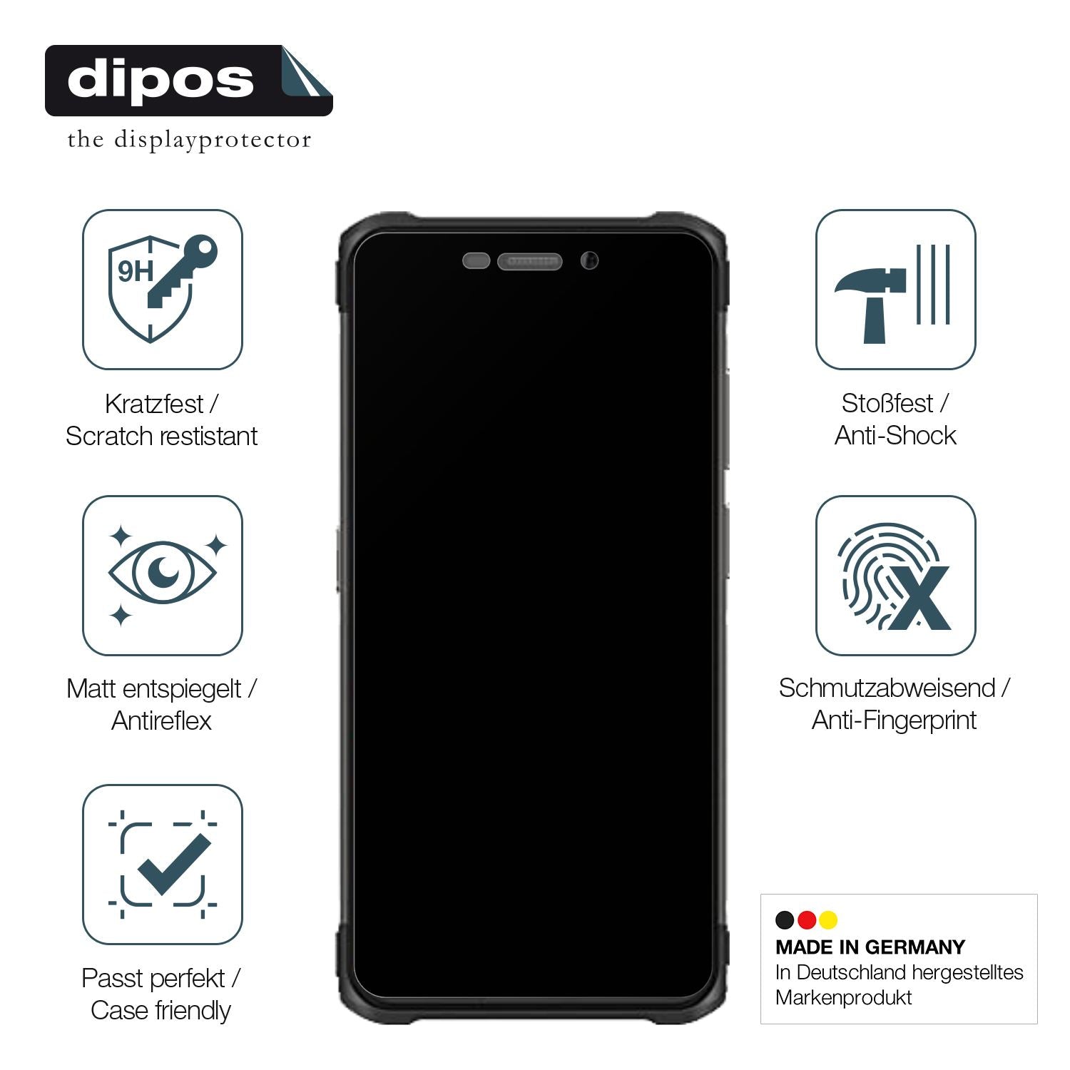 Displayschutz hergestellt in Deutschland, höchste Qualität made in Germany