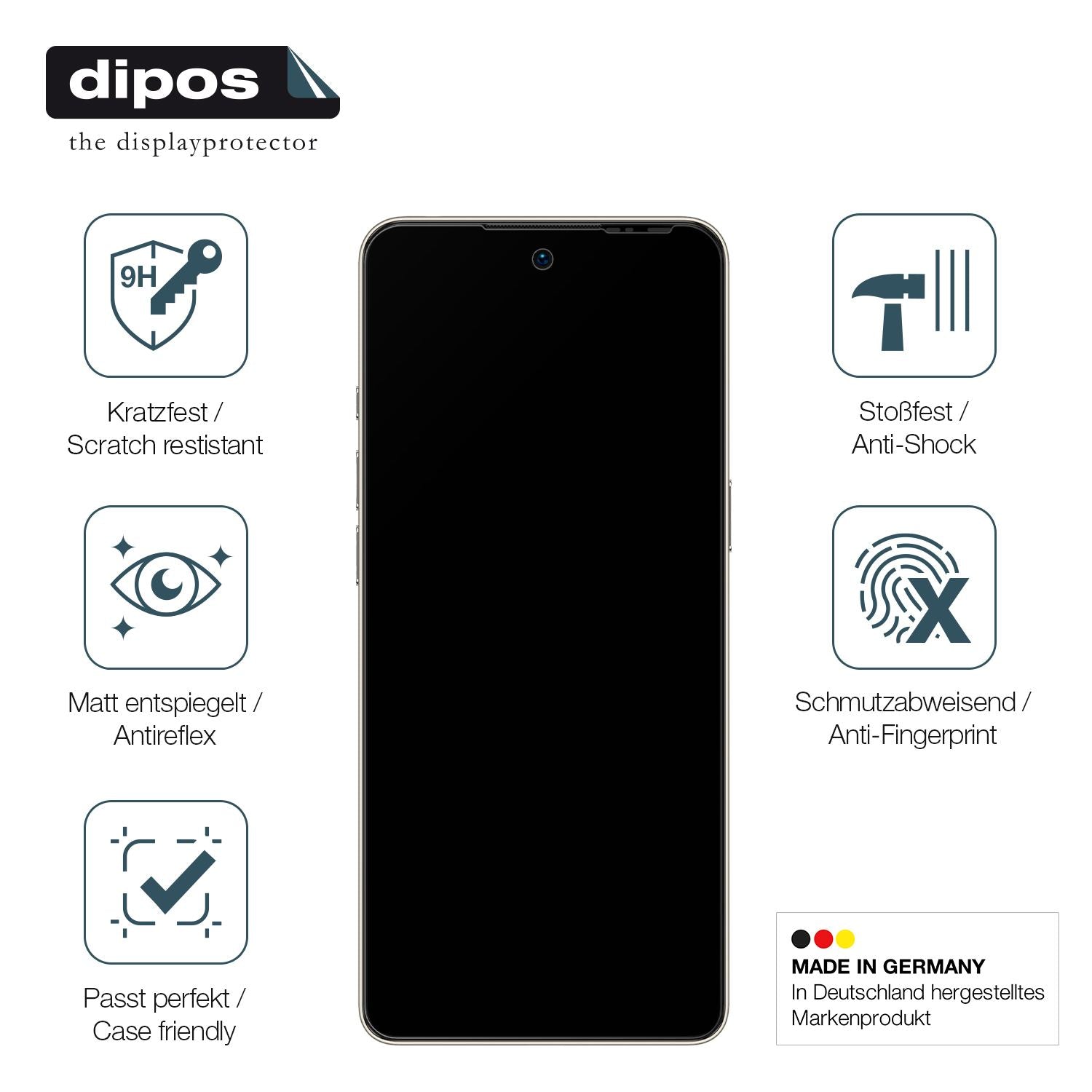 Displayschutz hergestellt in Deutschland, höchste Qualität made in Germany