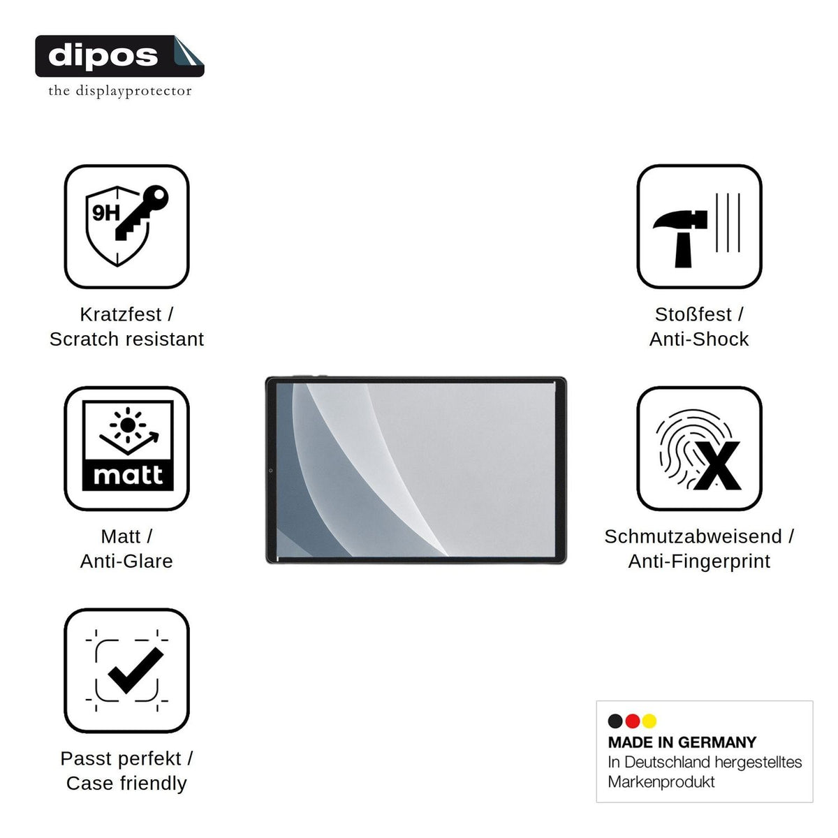 2x Screen Protector for VELVDIVA M623 matte Flexible Glass 9H dipos