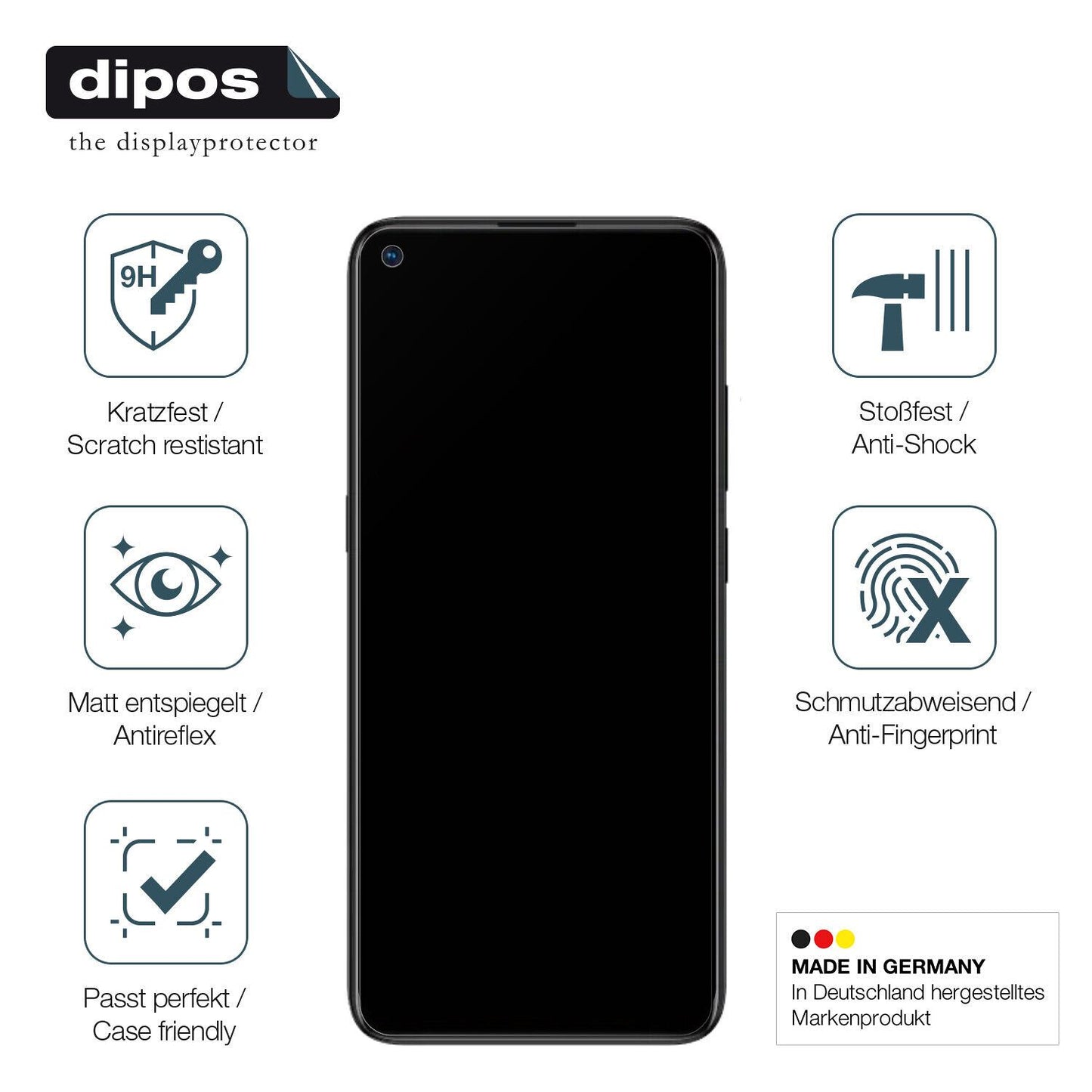 Displayschutz hergestellt in Deutschland, höchste Qualität made in Germany