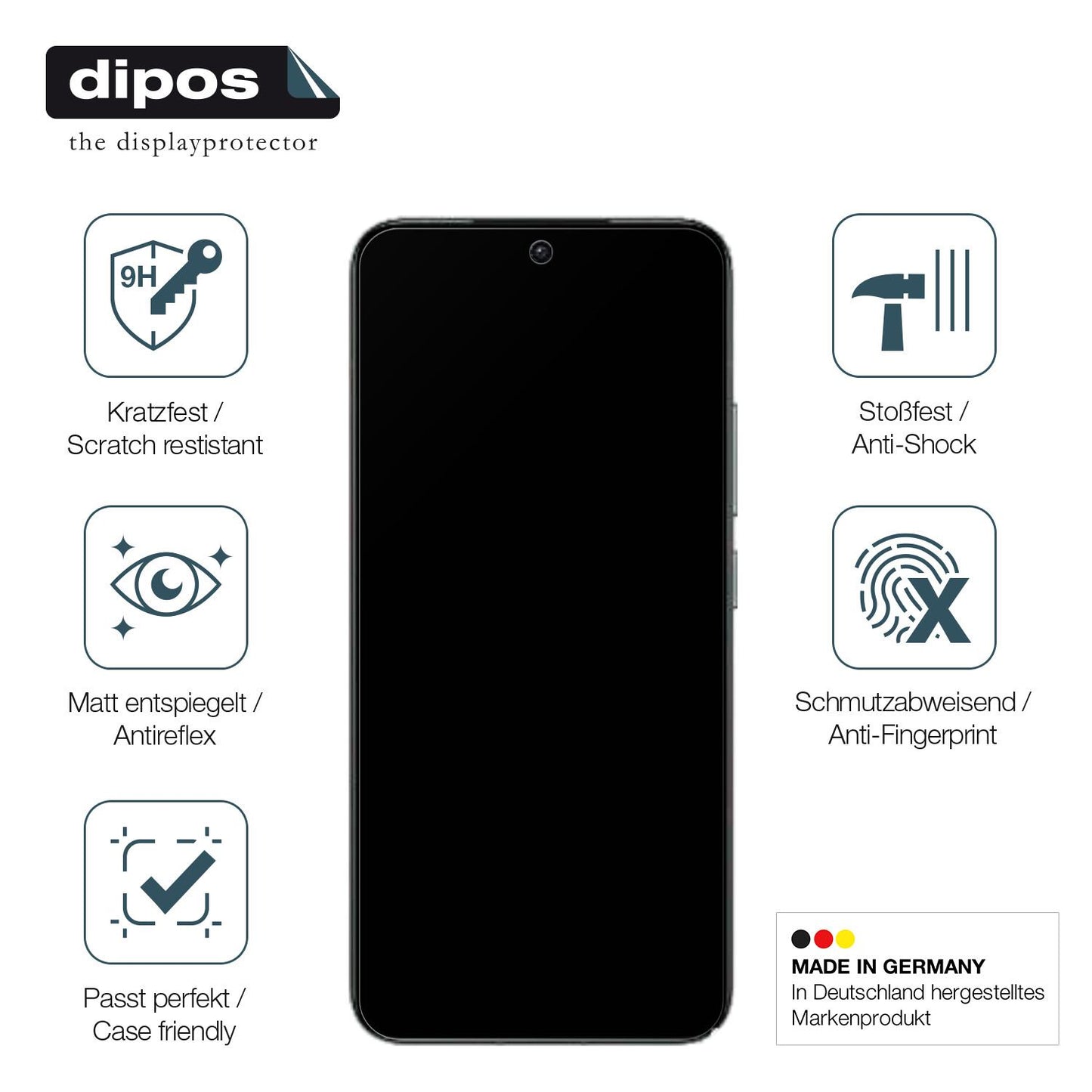Displayschutz hergestellt in Deutschland, höchste Qualität made in Germany