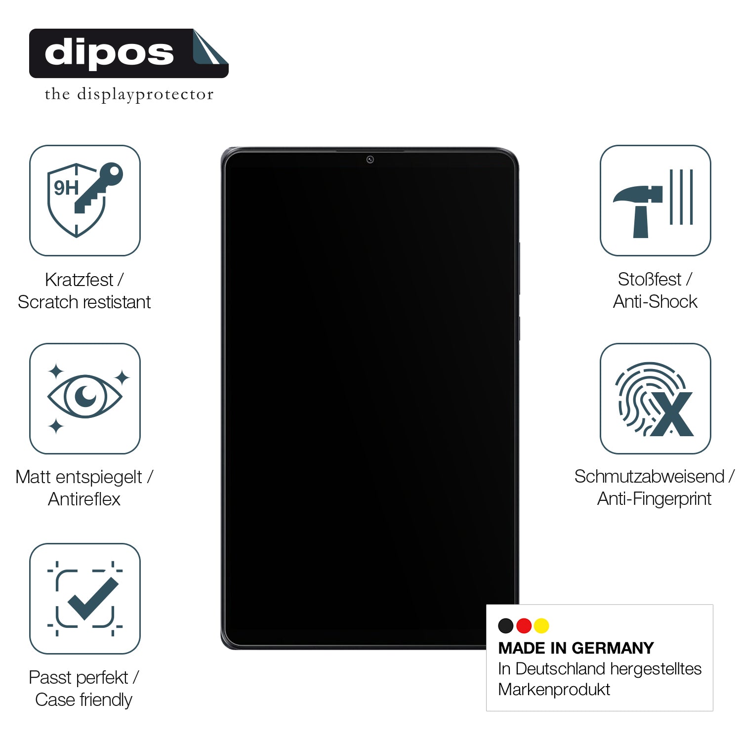 Displayschutz hergestellt in Deutschland, höchste Qualität made in Germany