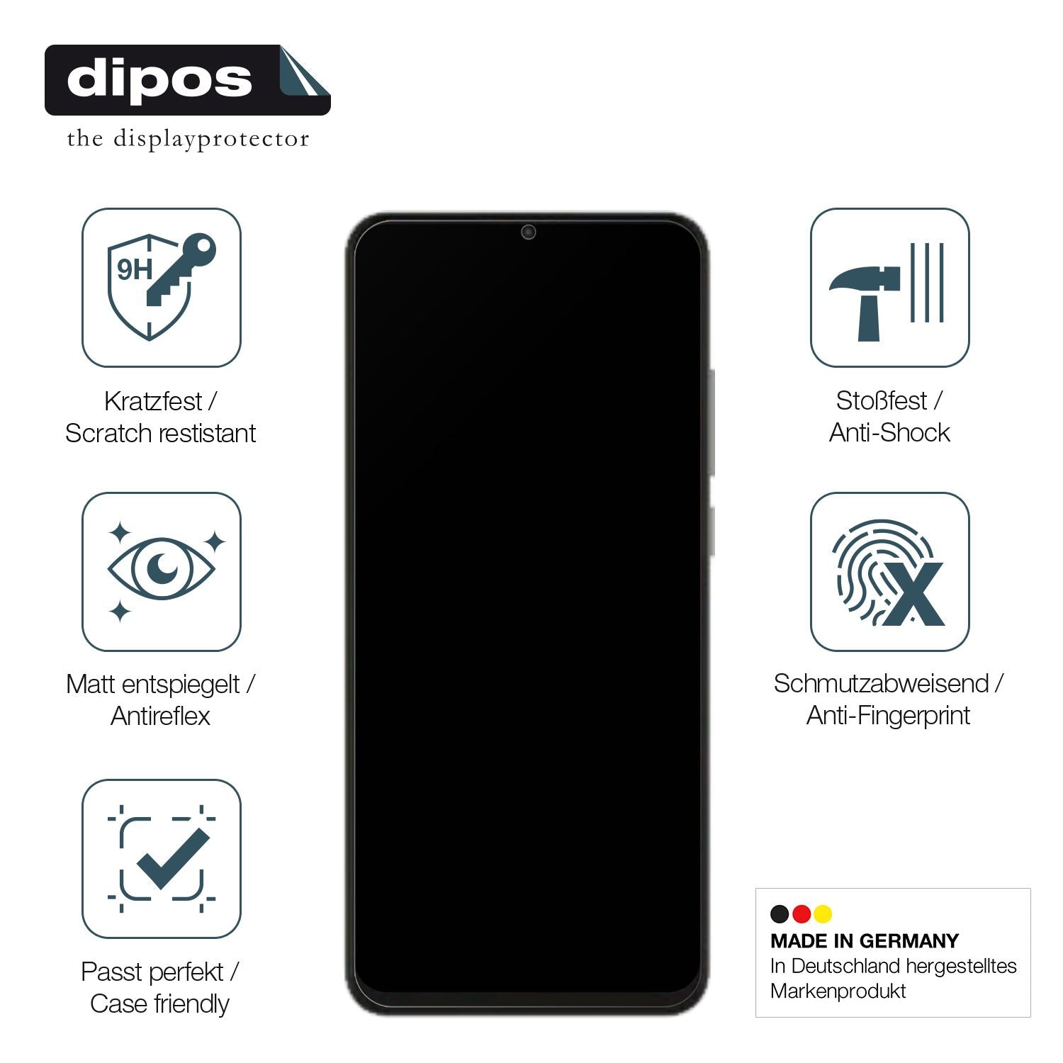 Displayschutz hergestellt in Deutschland, höchste Qualität made in Germany