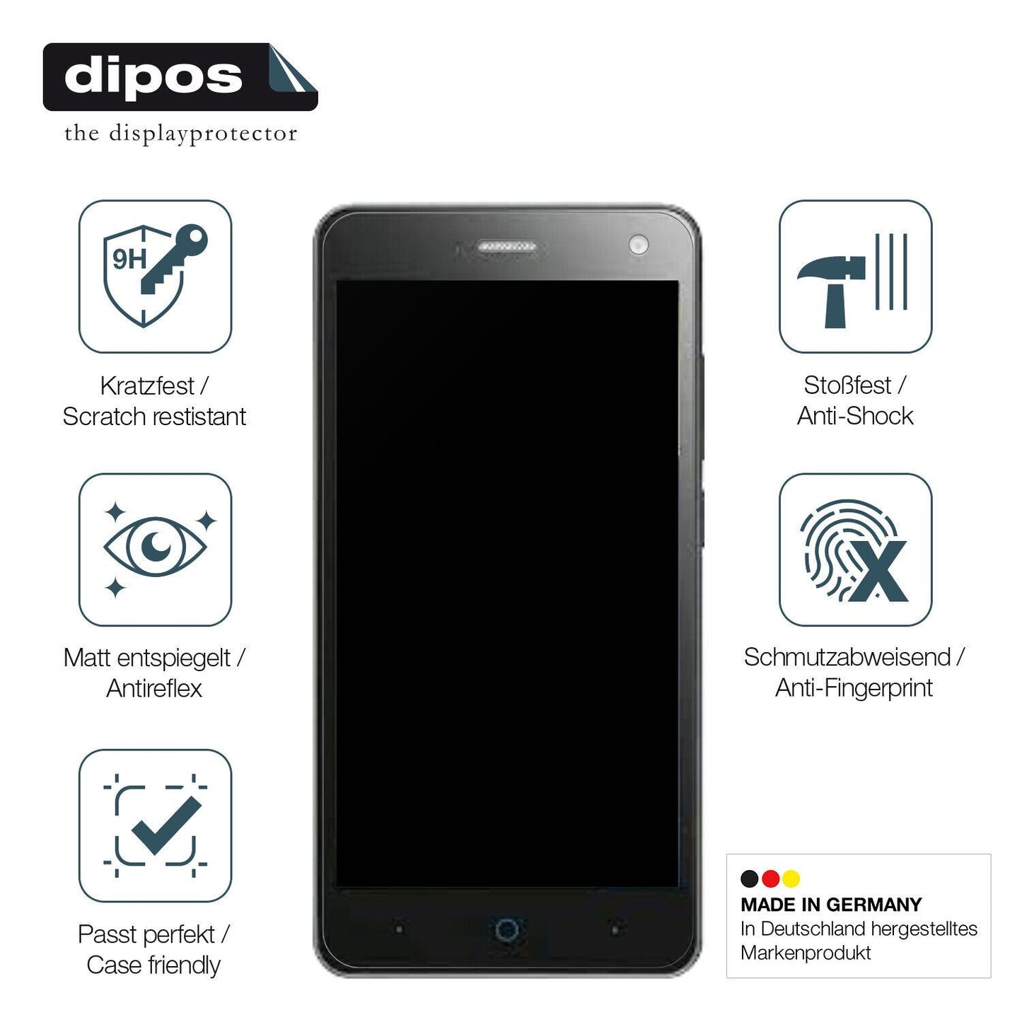 Displayschutz hergestellt in Deutschland, höchste Qualität made in Germany