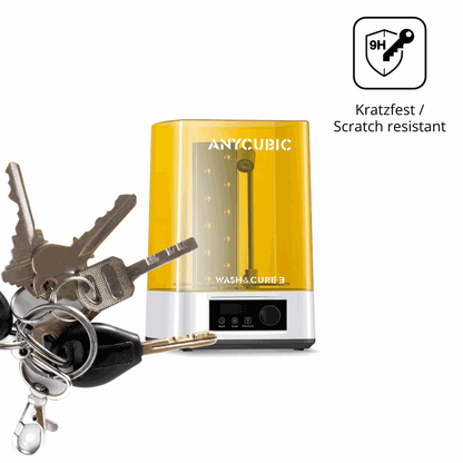dipos Displayschutz für Anycubic Wash Cure 3 Plus, transparente Oberfläche, perfekte Passform auch für die Rundungen