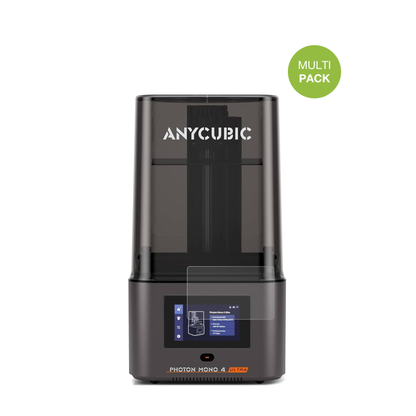 AnycubicPhoton Mono 4 mit aufgebrachter dipos Displayschutzfolie, die lästige Fingerabdrücke minimiert