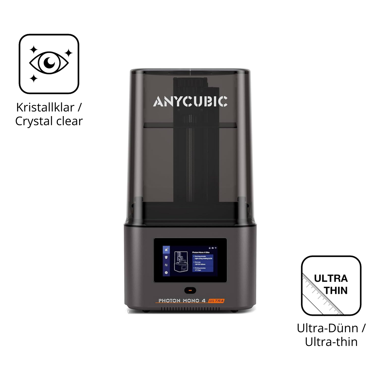 Dünne und klare Folie passend zugeschnitten für Anycubic Photon Mono 4