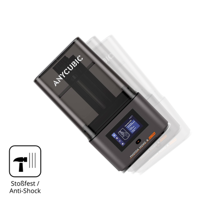 Schutz gegen Kratzer auf dem Anycubic Photon Mono 4 Glas durch Schlüssel, Stöße gegen die Tischkante oder Stürze