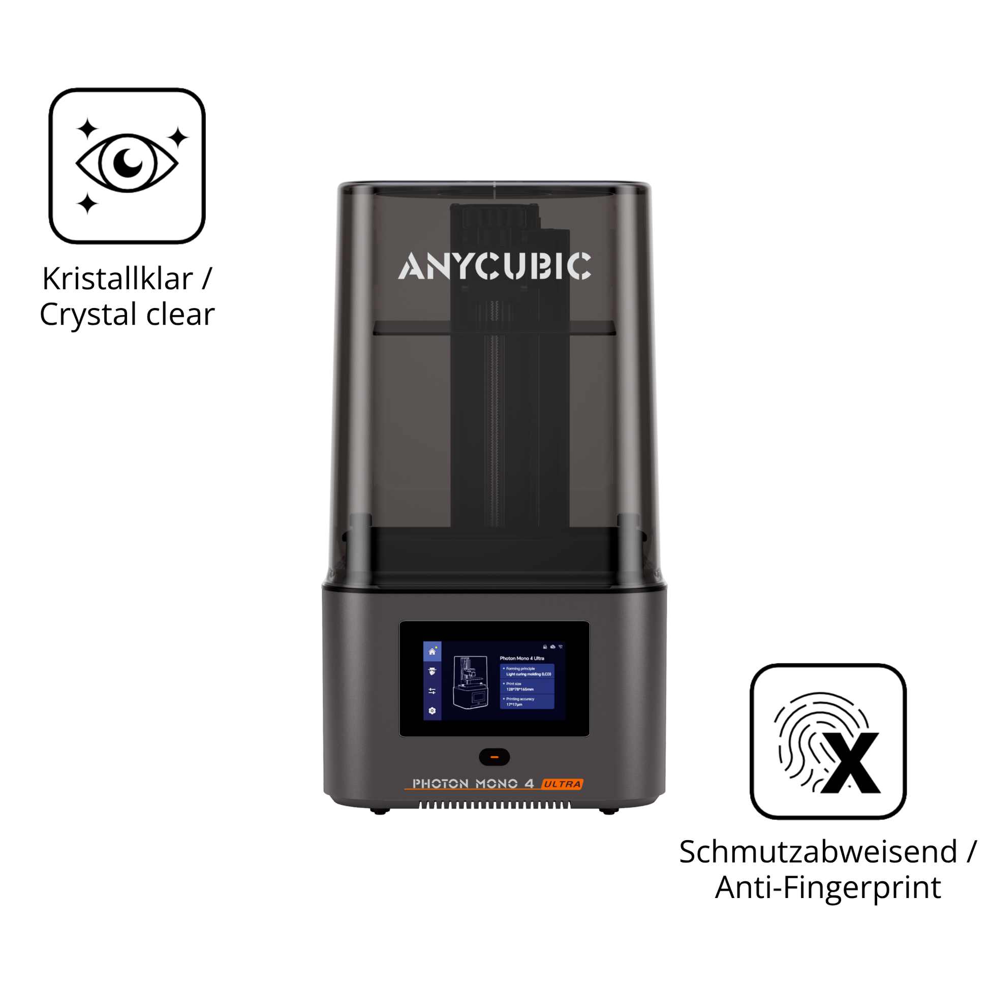 Flexible TPU-Folie passend zugeschnitten für Anycubic Photon Mono 4 Ultra, vollständige Abdeckung