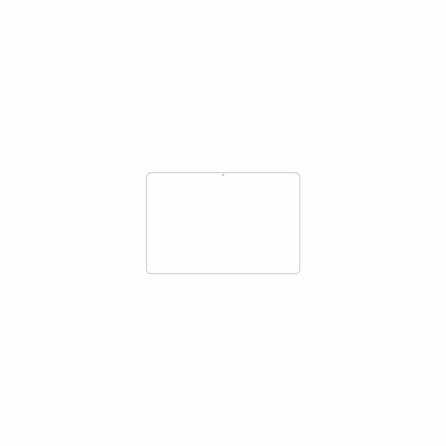 dipos Displayschutz für Aobante K80 10.1, mattierte Oberfläche, geringe Dicke und perfekte Passform