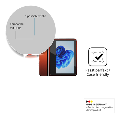 Schutzfolie mit optimaler Passform, zur Verwendung mit Hüllen geeignet
