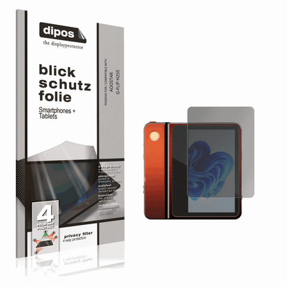 Blickschutzfolie von dipos passend für AOOSTAR G-FLIP H255, präziser Zuschnitt und blasenfrei montiert