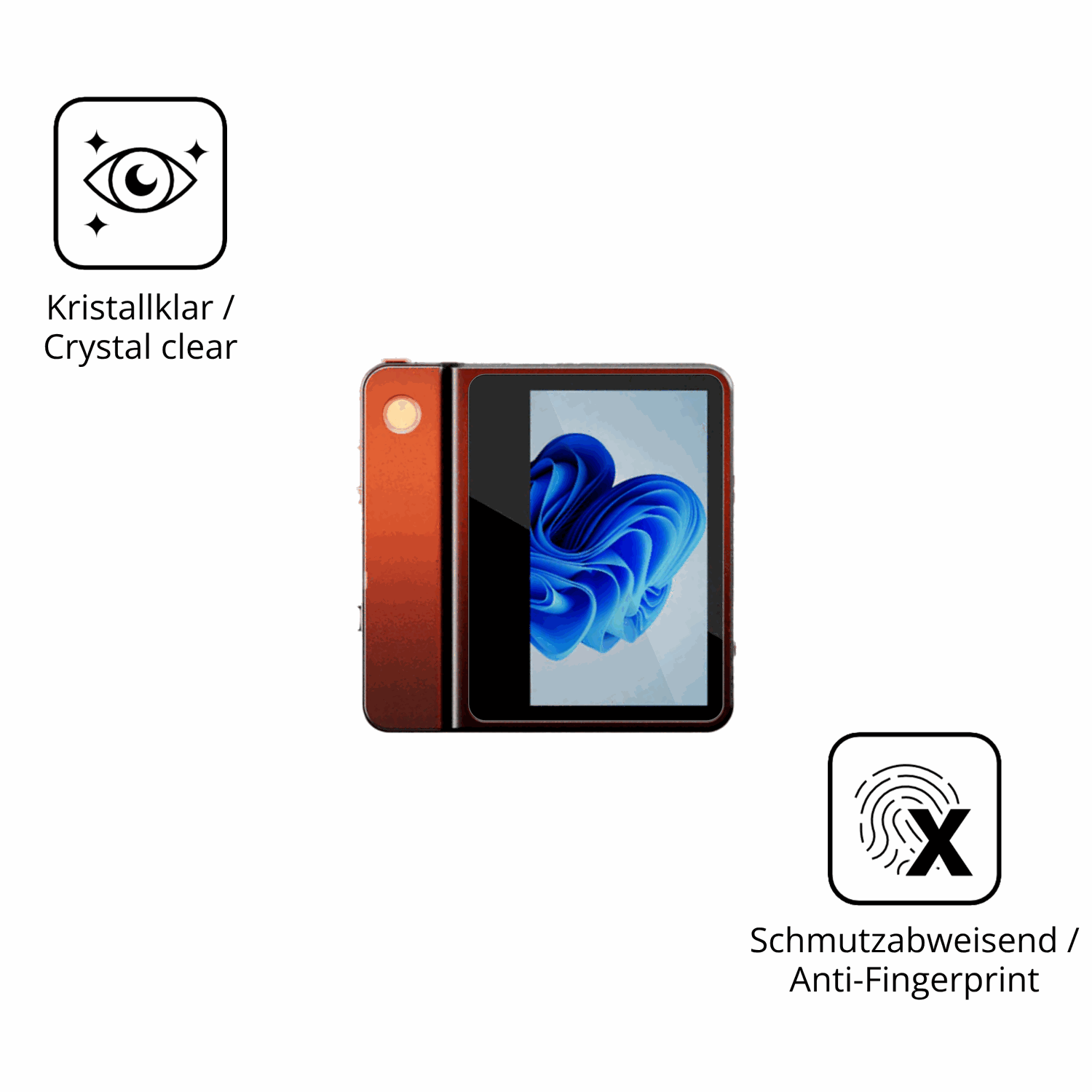 Flexible TPU-Folie passend zugeschnitten für AOOSTAR G-FLIP H255, vollständige Abdeckung