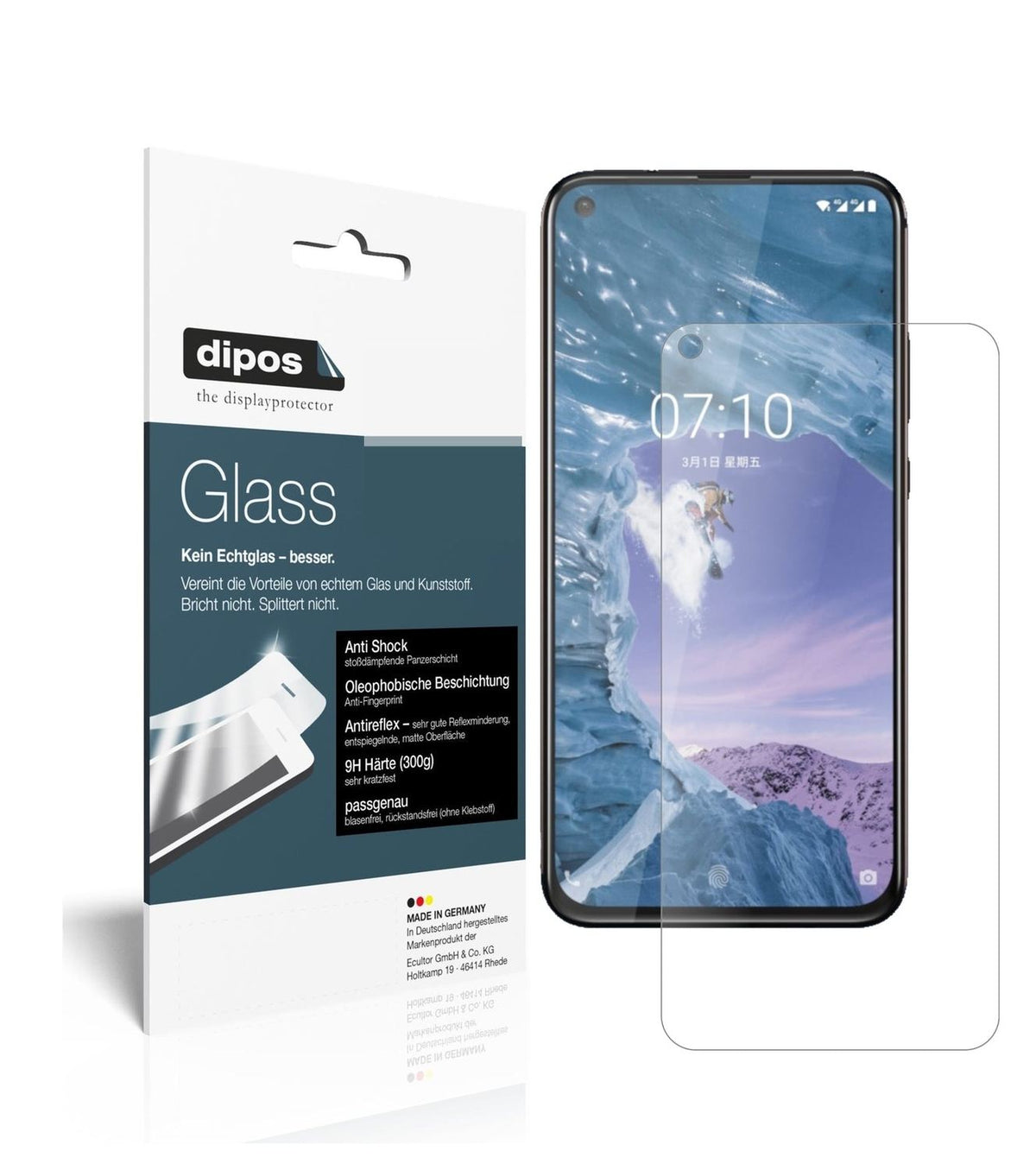 dipos 1x 9H Matte Screen Protector for Nokia 8.1 Plus