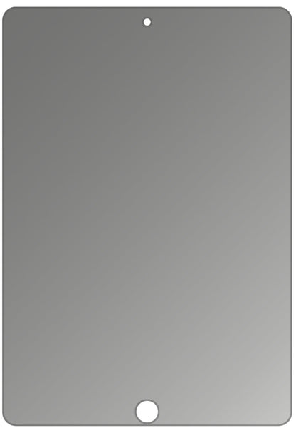 dipos Displayschutz für Apple iPad 10.2 Zoll (2021), mattierte Oberfläche, Blickschutzfilter und perfekter Passform