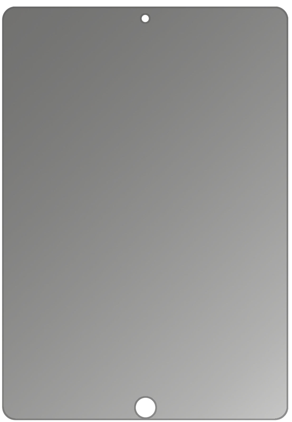 dipos Displayschutz für Apple iPad Air (2019) 10.5 Zoll, mattierte Oberfläche, Blickschutzfilter und perfekter Passform