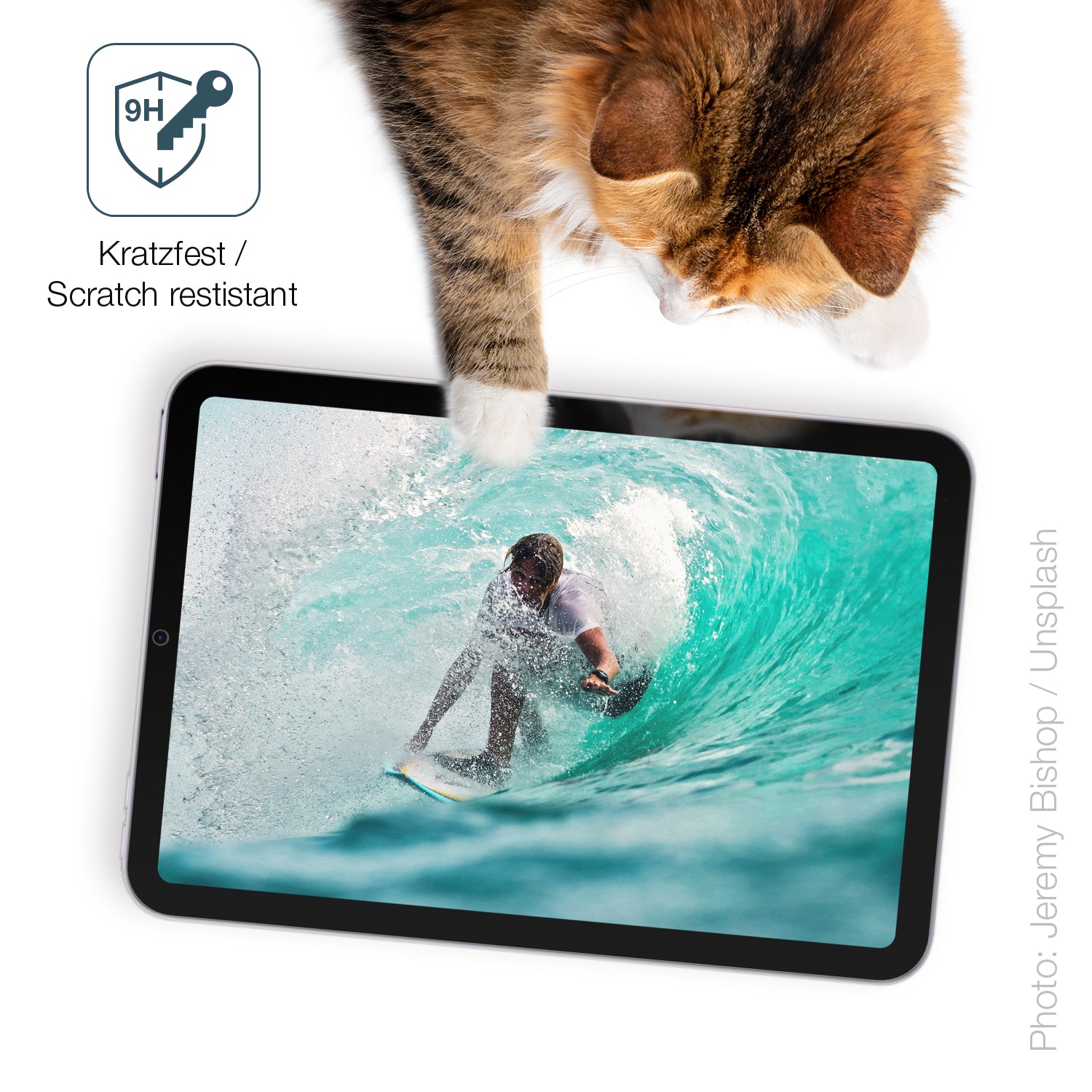 dipos Displayschutz für Apple iPad Mini 7. Generation (2024), mattierte Oberfläche, robuste Festigkeit und perfekte Passform