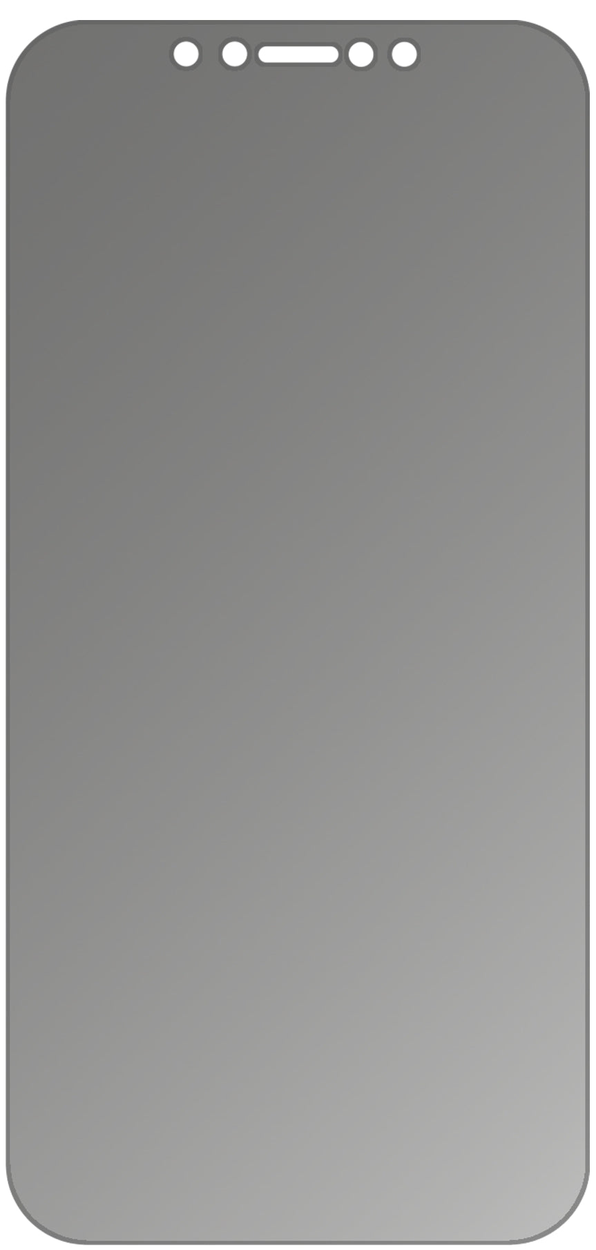 dipos Displayschutz für Apple iPhone 12 mini, mattierte Oberfläche, Blickschutzfilter und perfekter Passform
