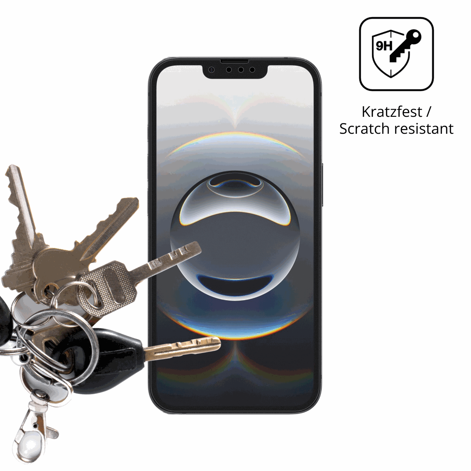 dipos Displayschutz f�r Apple iPhone 17e, mattierte Oberfl�che, robuste Festigkeit und perfekte Passform