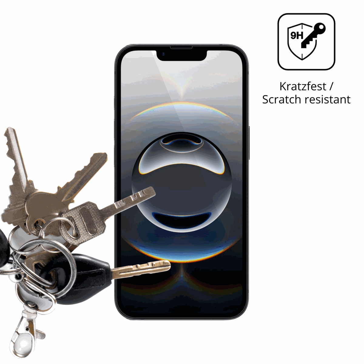dipos Displayschutz f�r Apple iPhone 17e, transparente Oberfl�che, perfekte Passform auch f�r die Rundungen
