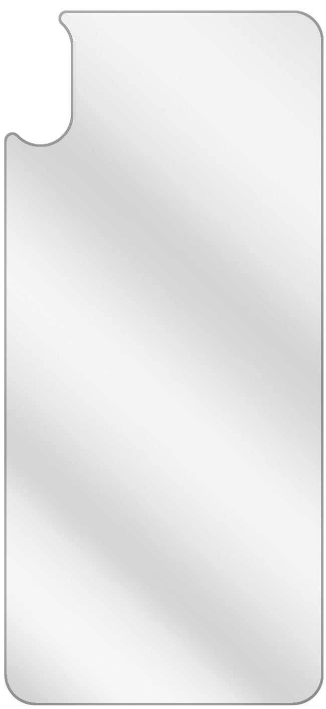 dipos Displayschutz für Apple iPhone X Rückseite, transparente Oberfläche, geringe Dicke und perfekte Passform