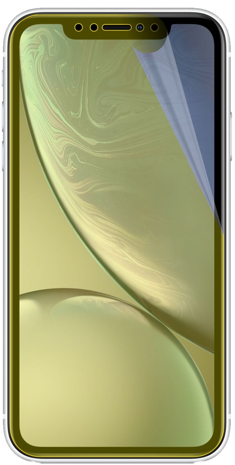 dipos Displayschutz für Apple iPhone XR, transparente Oberfläche, geringe Dicke und perfekte Passform