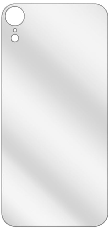 dipos Displayschutz für Apple iPhone XR Rückseite, transparente Oberfläche, geringe Dicke und perfekte Passform