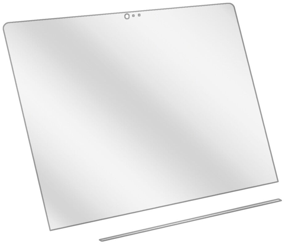 dipos Displayschutz für Apple MacBook Pro 13 Zoll (2019) Touchbar, transparente Oberfläche, geringe Dicke und perfekte Passform