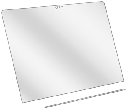 dipos Displayschutz für Apple MacBook Pro 13 Zoll (2019) Touchbar, transparente Oberfläche, geringe Dicke und perfekte Passform