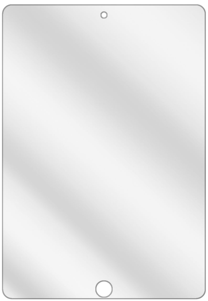 dipos Displayschutz für Apple iPad 10.2 Zoll (2021), transparente Oberfläche, geringe Dicke und perfekte Passform
